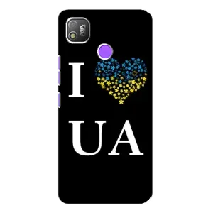 Силиконовый Чехол на TECNO POP 4 (Я-Украина) (I Love UA)