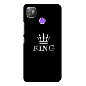 Чохол (Корона на чорному фоні) для Техно Поп 4 (KING)