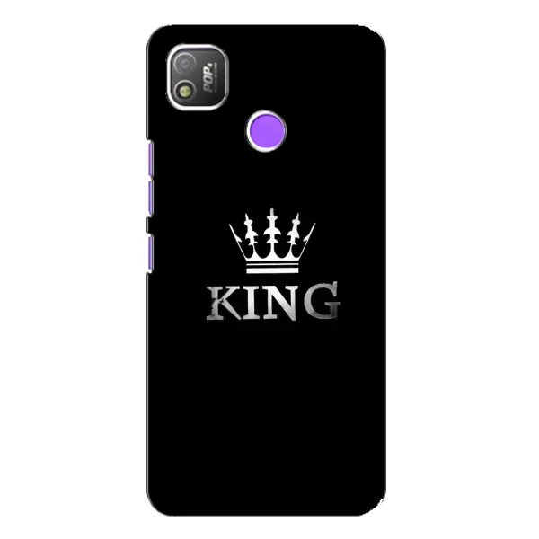 Чехол с рисунком «KING» для TECNO POP 4 Чехол с рисунком «KING» для TECNO POP 4