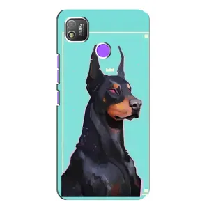 Чехол ДОБЕРМАН для TECNO POP 4 (Король доберман)