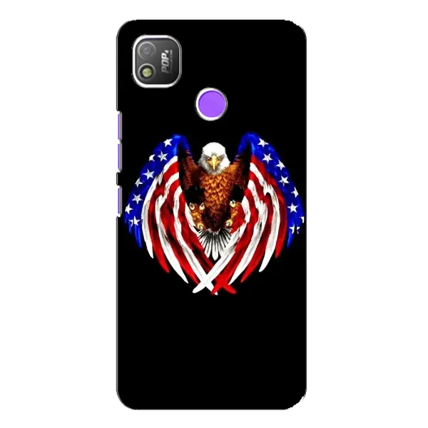 Чохол з малюнком «Крила США» для TECNO POP 4 Чохол з малюнком «Крила США» для TECNO POP 4