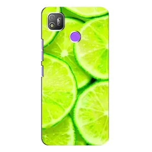 Чохол з зображенням смачної їжі для TECNO POP 4 (Лайм)