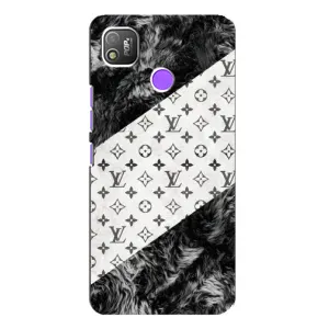 Чехол с рисунком «LV на белом» для TECNO POP 4