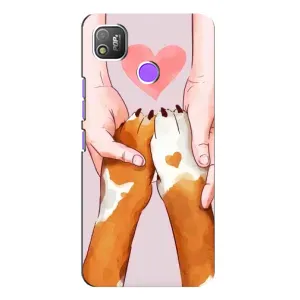 Чехол (ТПУ) Милые собачки для TECNO POP 4 (Любовь к собакам)