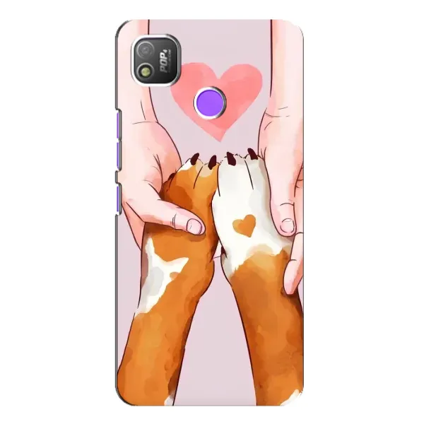 Чехол с рисунком «Любовь к собакам» для TECNO POP 4 Чехол с рисунком «Любовь к собакам» для TECNO POP 4