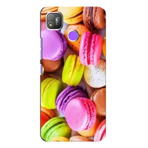 Чохол з зображенням смачної їжі для TECNO POP 4 (Макаруни)