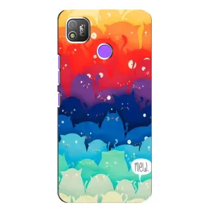 Силиконовый чехол с котиком для TECNO POP 4 (Mew)