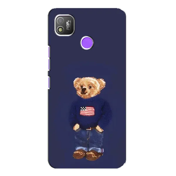 Чехол с рисунком «Мишка USA» для TECNO POP 4 Чехол с рисунком «Мишка USA» для TECNO POP 4
