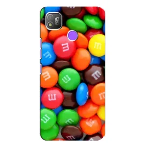 Чохол з зображенням смачної їжі для TECNO POP 4 (Різнокольорові M&M'S)
