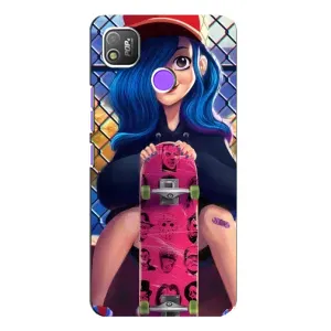 Чохол з картинкою Модні Дівчата TECNO POP 4 (Модна Дівчинка)