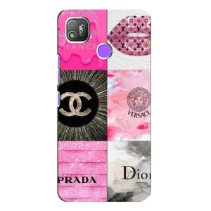 Чохол (Dior, Prada, YSL, Chanel) для TECNO POP 4 (Модніца)