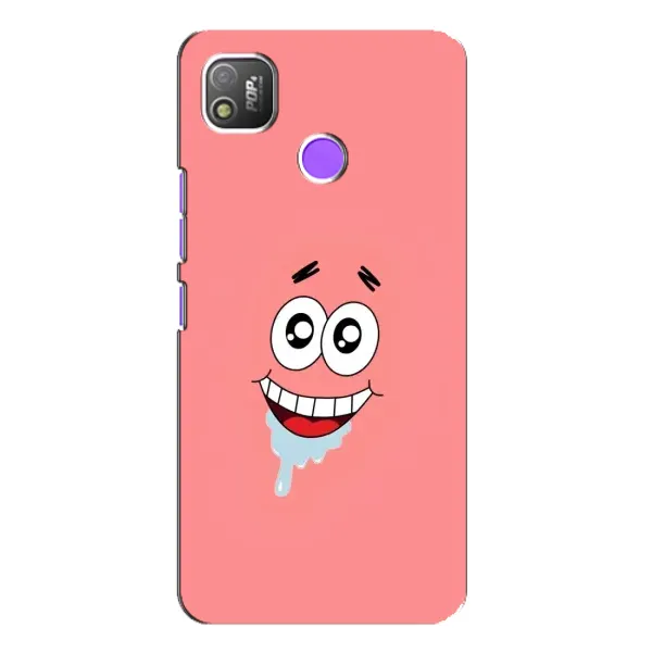 Чохол з малюнком «Мордочка Патріка» для TECNO POP 4 Чохол з малюнком «Мордочка Патріка» для TECNO POP 4