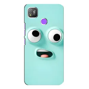 Чохли (ТПУ) (смішні стікери) для TECNO POP 4 (Кумедне м'ятне обличчя)