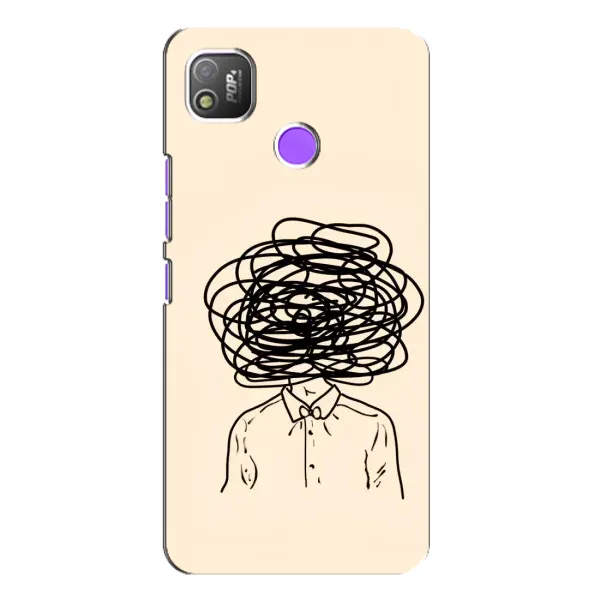 Чехол с рисунком «Мысли» для TECNO POP 4 Чехол с рисунком «Мысли» для TECNO POP 4