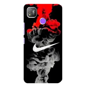 Силіконовый Чохол на TECNO POP 4 з картинкою НАЙК (Nike дим)