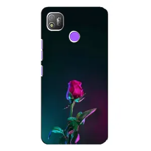 Чохли з принтом Троянд для TECNO POP 4 (Нічна троянда)