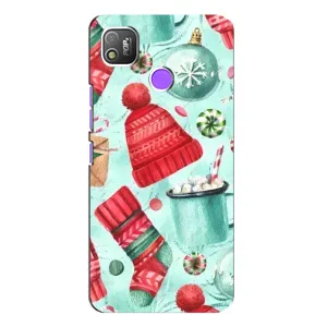 Чехол Санта Клаус для TECNO POP 4 (Одежда)