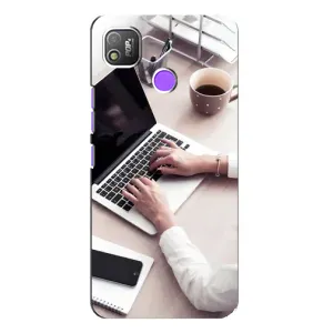 Силиконовый бампер (Работники) на TECNO POP 4 (Офисный работник)