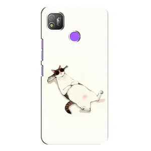 Чехол на тематику: Коты для TECNO POP 4 (Отдых)