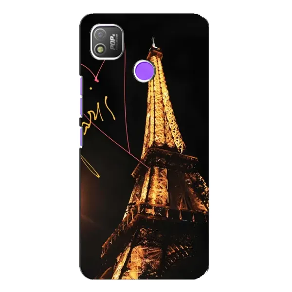 Чехол с рисунком «Paris» для TECNO POP 4 Чехол с рисунком «Paris» для TECNO POP 4