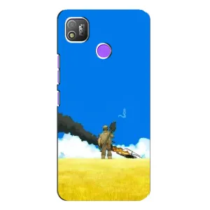 Чехлы на военную тематику для TECNO POP 4 (Попадание)
