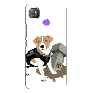 Чехол с принтом Собаки Патрон для TECNO POP 4 (Пёс Патрон с ракетой)
