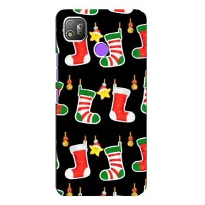 Силиконовый бампер на рождество для TECNO POP 4 (Рождественские подарки)
