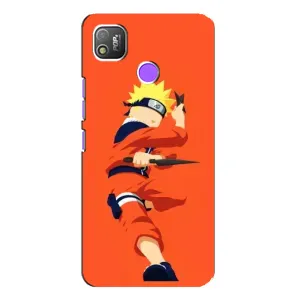 Чехлы с принтом Наруто на TECNO POP 4 (Силуэт Наруто)
