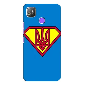 Чехол с картинкой (Патриотический ГЕРБ) на TECNO POP 4 (Super - Герб)