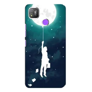 Чехол (ТПУ) с планетами на TECNO POP 4 (To The moon)