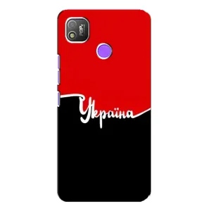 Чехлы УПА (Красно-Чёрный) на TECNO POP 4 (Украина УПА)