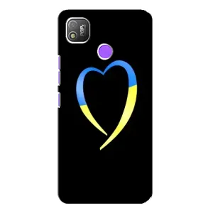Силиконовый Чехол на TECNO POP 4 (Я-Украина) (Украинское сердце)