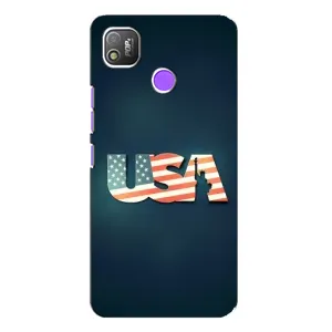 Чехол Флаг USA для TECNO POP 4 (USA)