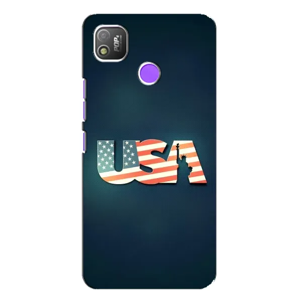 Чохол з малюнком «USA» для TECNO POP 4 Чохол з малюнком «USA» для TECNO POP 4