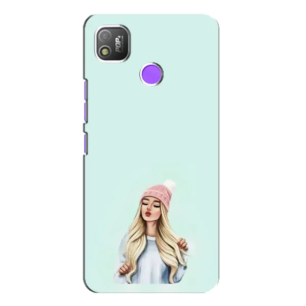 Чехол с рисунком «В шапке» для TECNO POP 4 Чехол с рисунком «В шапке» для TECNO POP 4