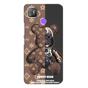 Силиконовый чехол для TECNO POP 4 (Медмедь Луи Виттон)