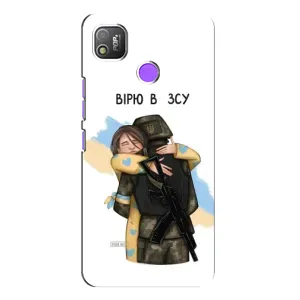 Патриотический Чехол для TECNO POP 4 (Верим в ЗСУ)