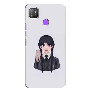 Чехлы с принтом Уэнсдей на TECNO POP 4 (Вещь Венсдей)