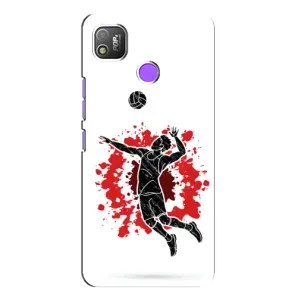Чохли з прінтом Спортивна тематика для TECNO POP 4 (Волейболіст)
