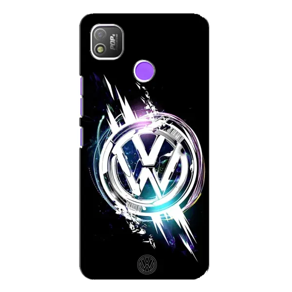 Чехол с рисунком «Volkswagen на черном» для TECNO POP 4 Чехол с рисунком «Volkswagen на черном» для TECNO POP 4