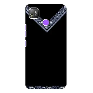 Силиконовый Чехол на TECNO POP 4 (Воротник вышиванки)