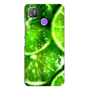 Чохол з зображенням смачної їжі для TECNO POP 4 (Яскравий Лайм)