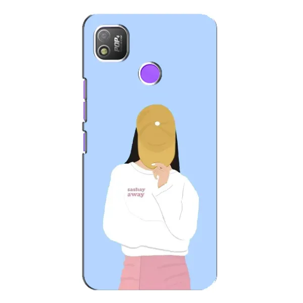 Чехол с рисунком «Желтая кепка» для TECNO POP 4 Чехол с рисунком «Желтая кепка» для TECNO POP 4
