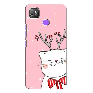 Чехол на тематику: Коты для TECNO POP 4 (Зимний кот)