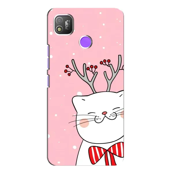 Чехол с рисунком «Зимний кот» для TECNO POP 4 Чехол с рисунком «Зимний кот» для TECNO POP 4