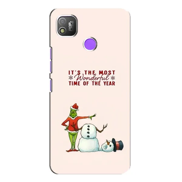 Чехол с рисунком «Злой Гринч» для TECNO POP 4 Чехол с рисунком «Злой Гринч» для TECNO POP 4