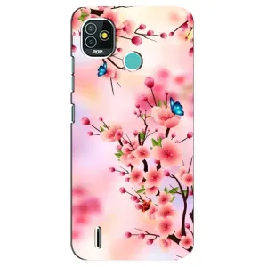Чохол з картинкою Сакури на TECNO Pop 5 (BD2p) (Метелики на сакурі)