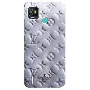 Текстурний Чохол Louis Vuitton для Техно Поп 5 (Білий ЛВ)