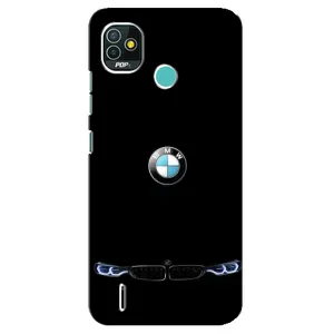 Силіконовий бампер з картинкою машини на TECNO Pop 5 (BD2p) (Чорний BMW)