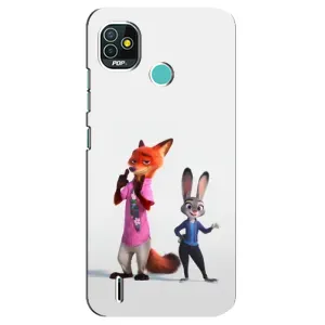 Силиконовый чехол с принтом Зоотрополіс для TECNO Pop 5 (BD2p) (Джуди и Ник)